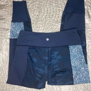 Lululemon Blue Camo Leggings